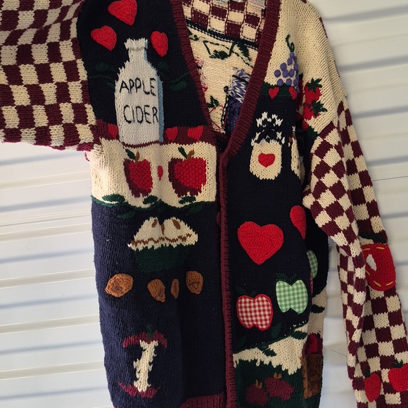 The Eagles Eye Sweaters - Vintage 90s Eagles Eye Sweater LG APPLE CIDER XL